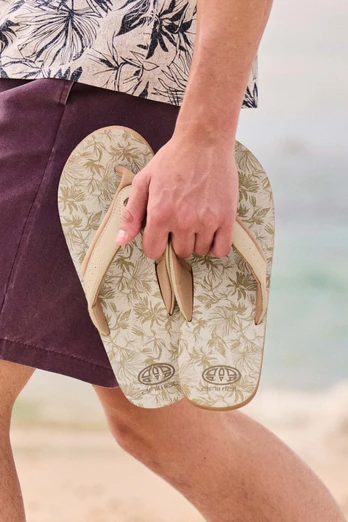 Jekyl Mens Flip-Flops - Tan