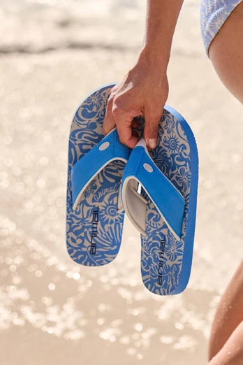 Swish Womens Flip-Flops - Pale Blue