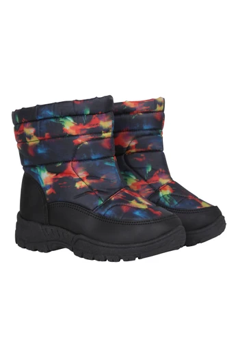 Caribou Toddler Adaptive Printed Snow Boots - Red