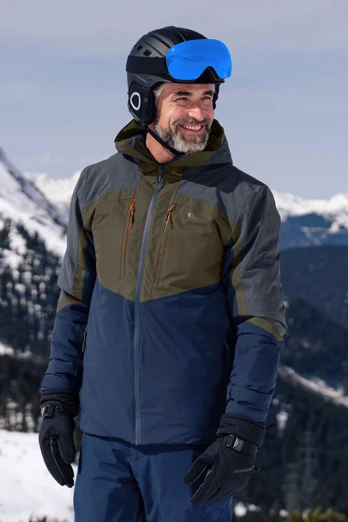 Anton Mens Waterproof Ski Jacket - Khaki