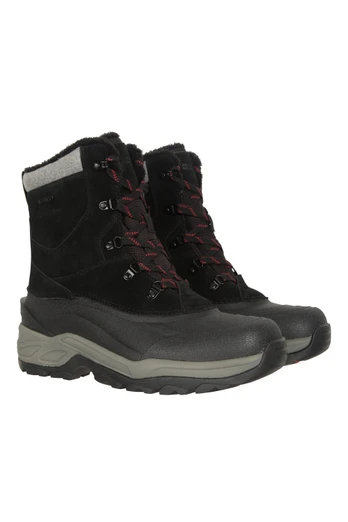 Snowdon Extreme Mens Waterproof Thermal Snow Boots - Black