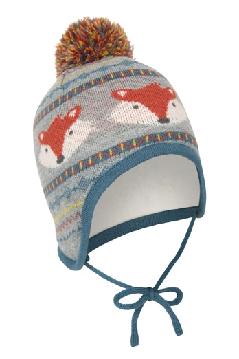Fox Kids Thermal Trapper Hat - Grey