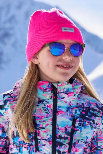 Kids Thinsulate Knitted Beanie - Bright Pink
