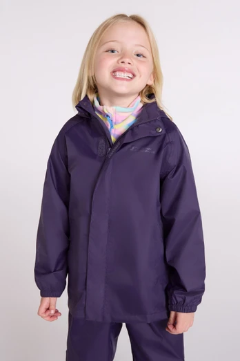 Pakka II Kids Waterproof Jacket - Dark Purple