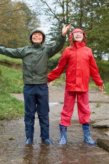 Pakka II Kids Waterproof Jacket - Red