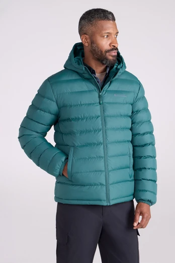 Seasons Mens Puffer Jacket - Bright Green