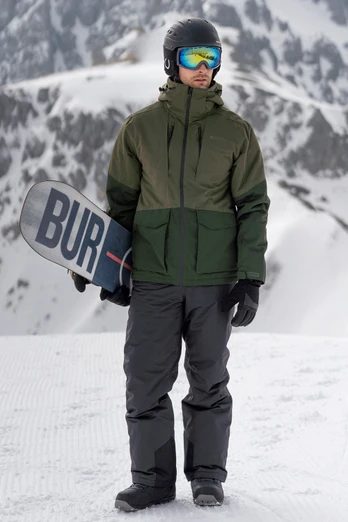 Interstellar II Mens Waterproof Ski Jacket - Khaki