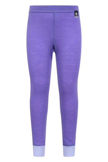 Merino II Kids Base Layer Pants - Purple