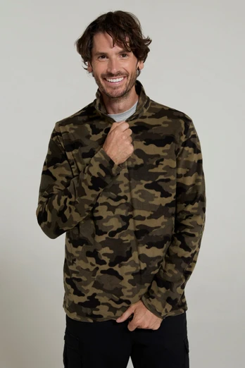 Camber II Mens Half-Zip Fleece - Camouflage