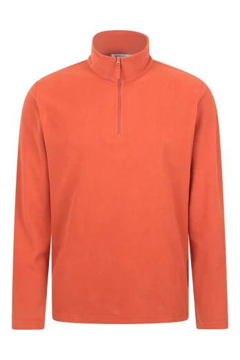 Camber II Mens Half-Zip Fleece - Rust