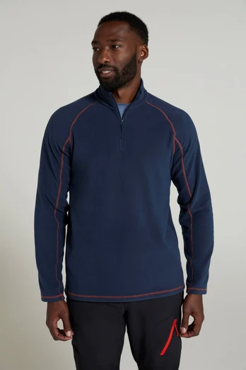 Ashbourne II Mens Half-Zip Fleece - Navy