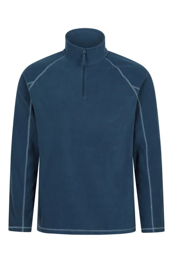 Ashbourne II Mens Half-Zip Fleece - Pale Blue