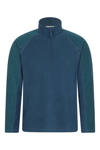 Ashbourne II Mens Half-Zip Fleece - Bright Blue