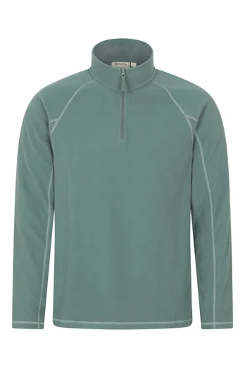 Ashbourne II Mens Half-Zip Fleece - Light Brown