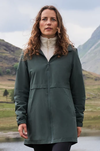 Hilltop II Womens Waterproof Jacket - Dark Khaki
