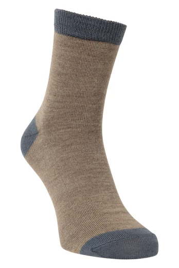 Merino Mens Quarter Length Sock - Khaki