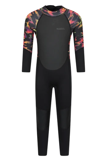 Printed Kids Full Wetsuit - Red