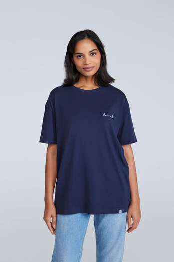 Leena Womens Boxy T-Shirt - Dark Blue