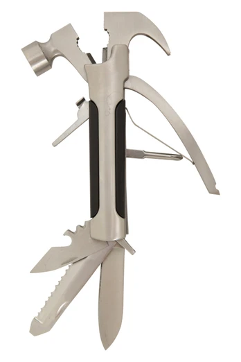 Stainless Steel Hammer Multi-Tool - Silver