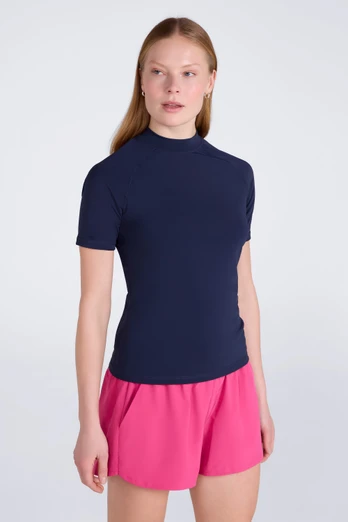 Womens UV Rash Vest - Dark Blue