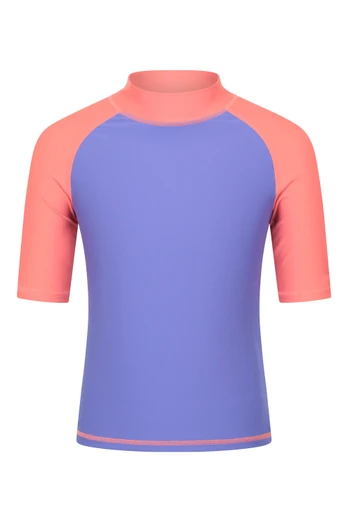 Kids UV Rash Vest - Dark Pink