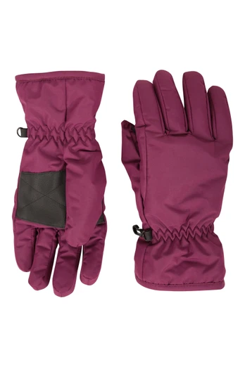 Womens Ski Gloves - Dark Purple