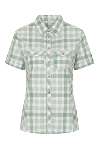 Holiday Womens Cotton Shirt - Pale Green