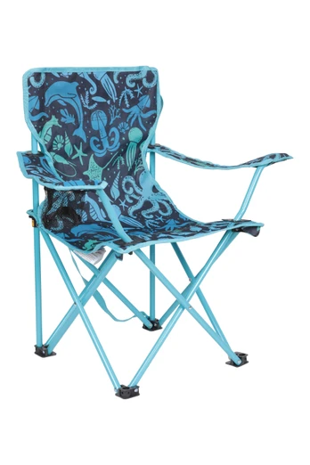 Patterned Mini Folding Chair - Bright Blue