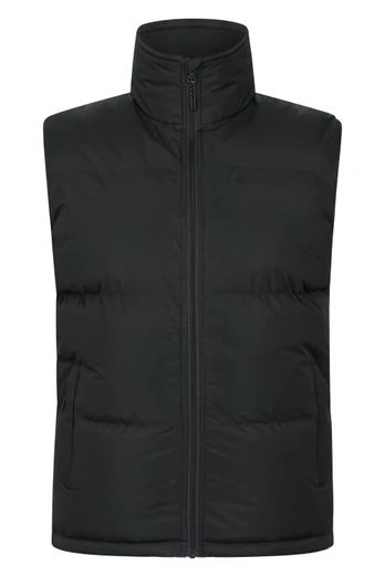 Rock Mens Padded Gilet - Black