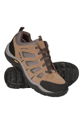Field Extreme Mens Vibram Waterproof Walking Shoes - Khaki