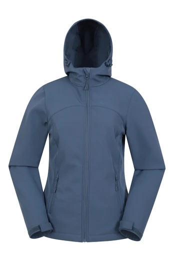 Exodus Womens Water Resistant Softshell Jacket - Dark Blue