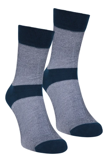 IsoCool Mid-Calf Liner Socks 2-Pack - Blue