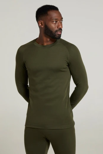 Talus Mens Base Layer Top - Khaki