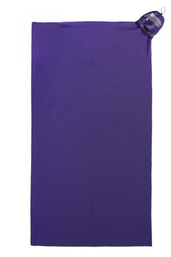 Clip Travel Towel - 70 x 130cm - Dark Purple