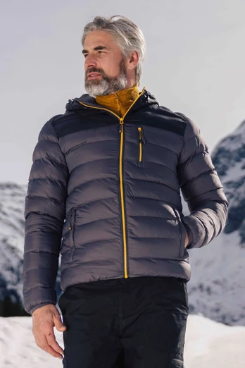 Link Mens Puffer Jacket - Dark Grey