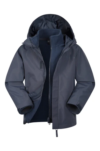 Fell Kids Water-Resistant 3 In 1 Jacket - Navy