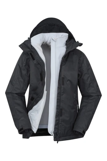 Bracken Melange Womens 3 in 1 Jacket - Black