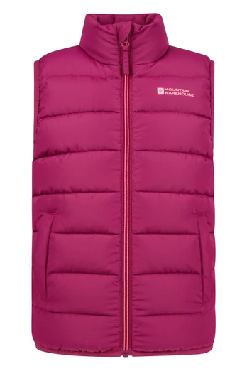 Rocko Kids Padded Gilet - Dark Pink