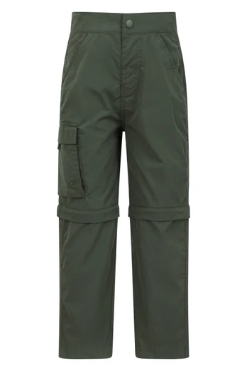Active Kids Zip Off Pants - Khaki