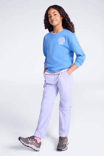 Pantalon convertible pour enfants Active - Lilas