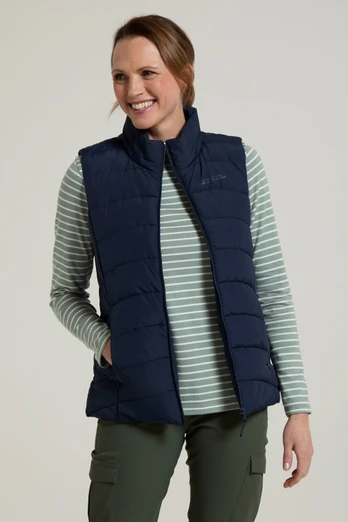 Opal Womens Padded Gilet - Navy