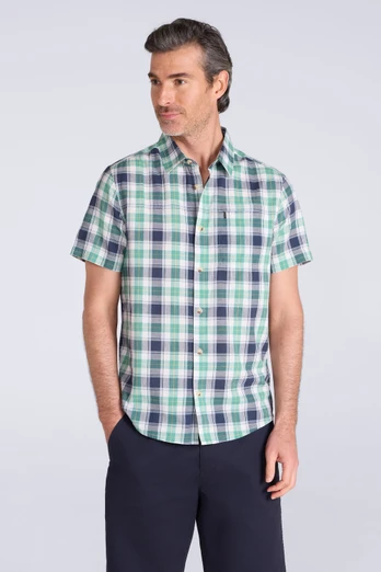 Holiday Mens Short Sleeve Shirt - Green