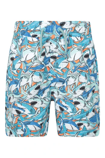 Crush Short de Bain Imprimé Enfants - Bleu Teal