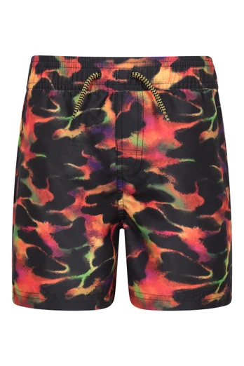 Crush Short de Bain Imprimé Enfants - Rouge Vif