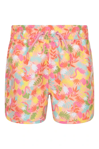 Coral Short de Bain à motifs Enfants - Rose Clair