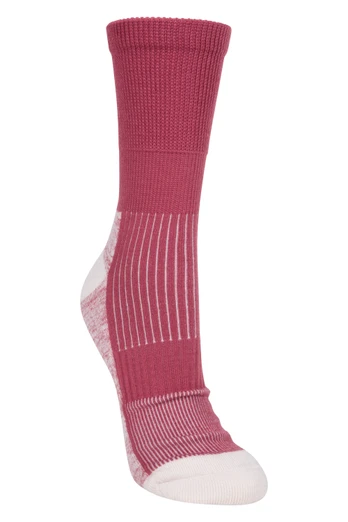 IsoCool Womens Mid-Calf Hiker Socks - Pink