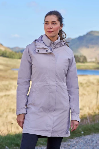 Alaskan Womens 3 in 1 Long Jacket - Light Beige