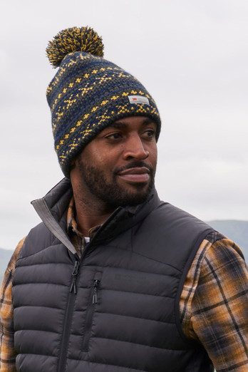Thinsulate Fairisle Mens Beanie - Khaki
