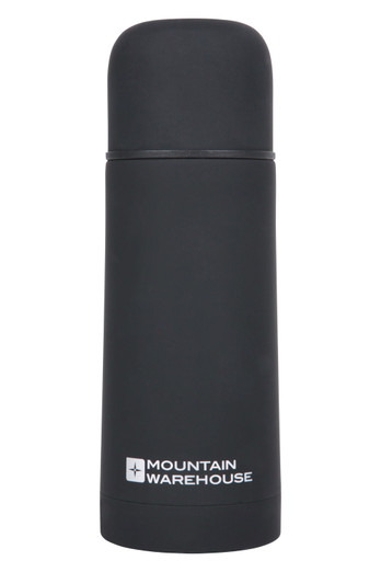 Fiole Fini en Caoutchouc à Double Paroi - 350ml - Noir