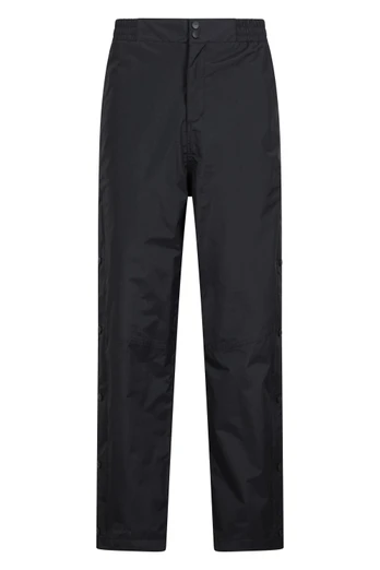 Downpour Extreme Waterproof Mens Over Trousers - Short Length - Black